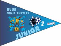 Team Name Soccer Pennant - Custom Team Name Soccer Pennant