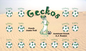 Geckos Soccer Banner - Custom GeckosSoccer Banner