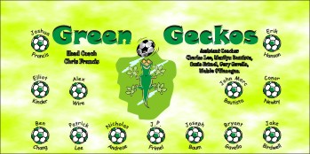 Geckos Soccer Banner - Custom Geckos Soccer Banner