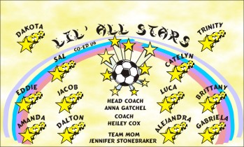 Stars Soccer Banner - Custom Stars Soccer Banner