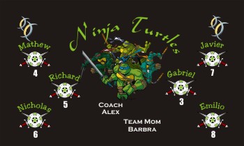 Turtles Soccer Banner - Custom TurtlesSoccer Banner
