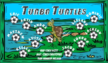 Turtles Soccer Banner - Custom TurtlesSoccer Banner