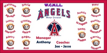 Angels Baseball Banner - Custom Angels Baseball Banner