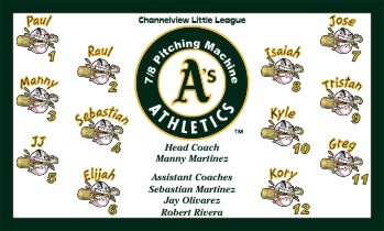 Athletics  Baseball Banner - Custom Athletics  Baseball Banner