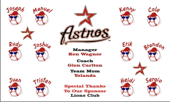 Astros Baseball Banner - Custom Astros Baseball Banner