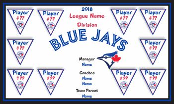 Blue Jays Baseball Banner - Custom Blue Jays Baseball Banner