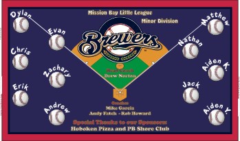 Brewers Baseball Banner - Custom Brewers Baseball Banner