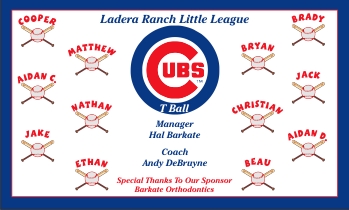 Cubs Baseball Banner - Custom Cubs Baseball Banner