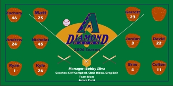 Diamondbacks Baseball Banner - Custom Diamondbacks Baseball Banner