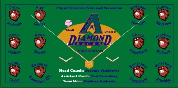 Diamondbacks Baseball Banner - Custom Diamondbacks Baseball Banner