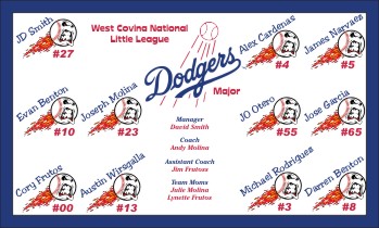 Dodgers Baseball Banner - Custom Dodgers Baseball Banner