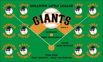 Giants Baseball Banner - Custom Giants Baseball Banner
