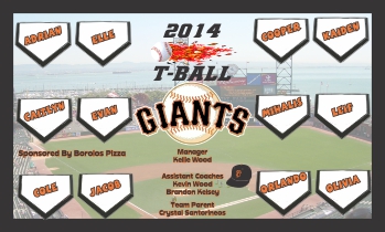 Giants Baseball Banner - Custom Giants Baseball Banner