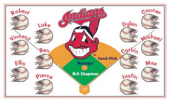 Indians Baseball Banner - Custom Indians Baseball Banner