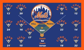 Mets Baseball Banner - Custom Mets Baseball Banner