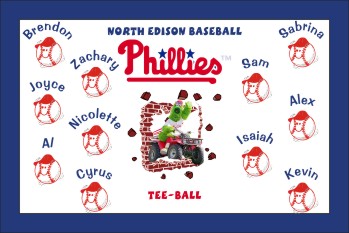 Phillies Baseball Banner - Custom Phillies Baseball Banner