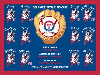 Rangers Baseball Banner - Custom Rangers Baseball Banner