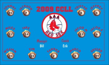 Red Sox Baseball Banner - Custom Red Sox Baseball Banner