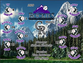 Rockies Baseball Banner - Custom Rockies Baseball Banner
