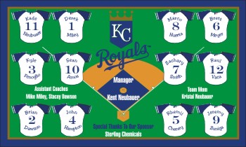 Royals Baseball Banner - Custom Royals Baseball Banner