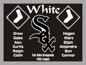 White Sox Baseball Banner - Custom White Sox Baseball Banner
