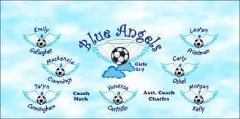 Angels Soccer Banner - Custom Angels Soccer Banner