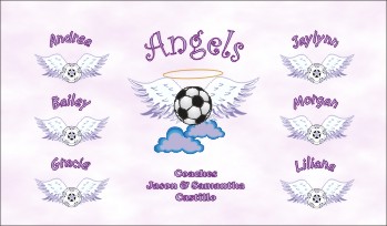 Angels Soccer Banner - Custom Angels Soccer Banner