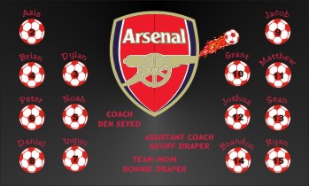 Arsenal Soccer Banner - Custom Arsenal Soccer Banner