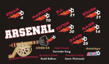 Arsenal Soccer Banner - Custom ArsenalSoccer Banner