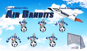 Bandits Soccer Banner - Custom Bandits Soccer Banner