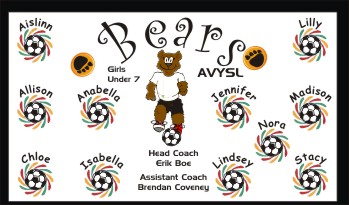 Bears Soccer Banner - Custom Bears Soccer Banner