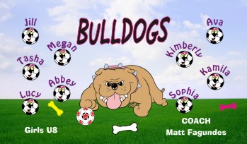 Bulldogs Soccer Banner - Custom BulldogsSoccer Banner
