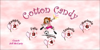 Candy Soccer Banner - Custom Candy Soccer Banner