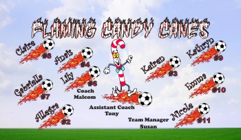 Candy Soccer Banner - Custom CandySoccer Banner