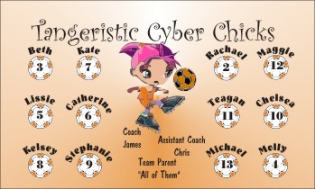 Chicks Soccer Banner - Custom ChicksSoccer Banner