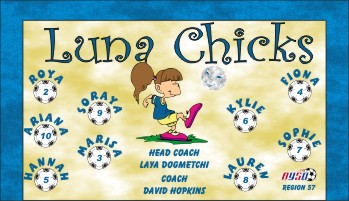 Chicks Soccer Banner - Custom Chicks Soccer Banner
