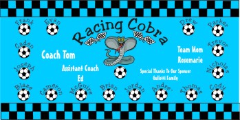Cobras Soccer Banner - Custom Cobras Soccer Banner