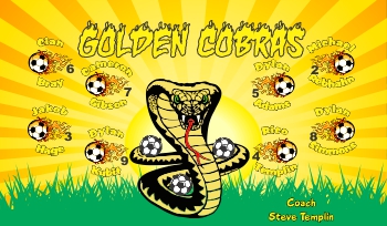 Cobras Soccer Banner - Custom Cobras Soccer Banner