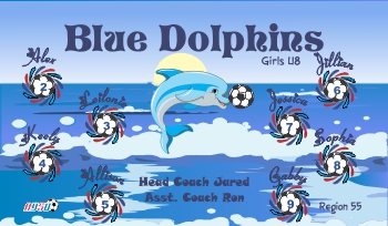 Dolphins Soccer Banner - Custom Dolphins Soccer Banner
