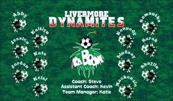 Dynamite Soccer Banner - Custom Dynamite Soccer Banner