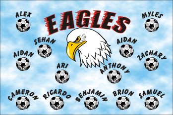 Eagles Soccer Banner - Custom EaglesSoccer Banner