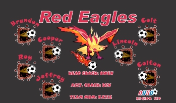 Eagles Soccer Banner - Custom Eagles Soccer Banner