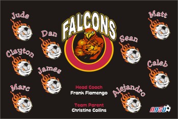 Falcons Soccer Banner - Custom Falcons Soccer Banner