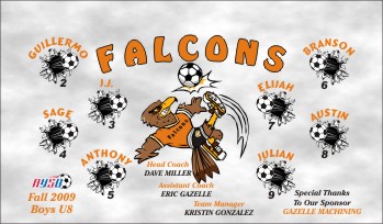Falcons Soccer Banner - Custom FalconsSoccer Banner