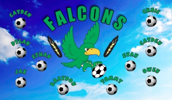 Falcons Soccer Banner - Custom Falcons Soccer Banner