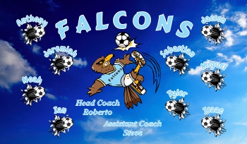 Falcons Soccer Banner - Custom FalconsSoccer Banner