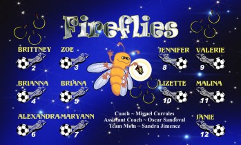 Fireflies Soccer Banner - Custom FirefliesSoccer Banner