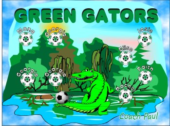 Gators Soccer Banner - Custom GatorsSoccer Banner