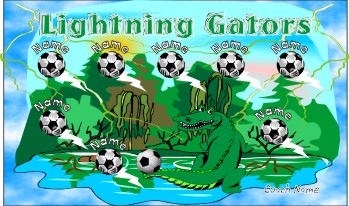 Gators Soccer Banner - Custom Gators Soccer Banner
