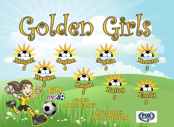 Girls Soccer Banner - Custom Girls Soccer Banner